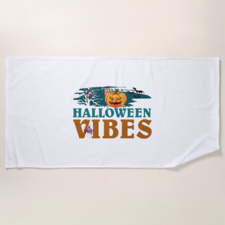 Halloween Vibes Beach Towel