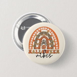 Halloween Vibes Boho Rainbow Fall Halloween 6 Cm Round Badge