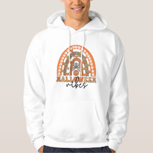 Halloween Vibes Boho Rainbow Fall Halloween Hoodie