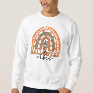 Halloween Vibes Boho Rainbow Fall Halloween Sweatshirt