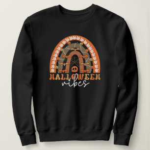 Halloween Vibes Boho Rainbow Fall Spooky Sweatshirt