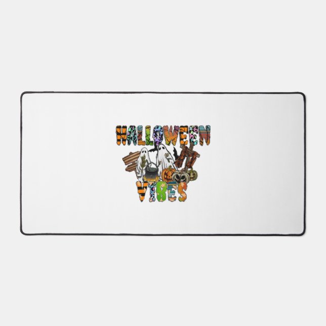 Halloween Vibes    Desk Mat (Front)