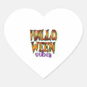 Halloween Vibes  Heart Sticker