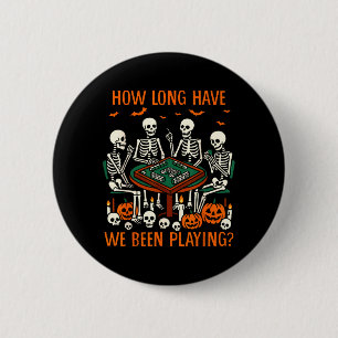 Halloween Vibes Mahjong Lover How Long Have Been 6 Cm Round Badge
