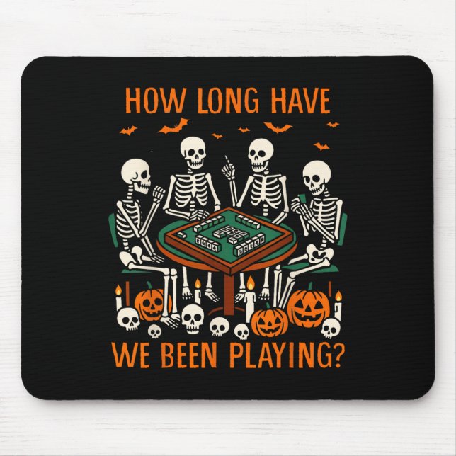 Halloween Vibes Mahjong Lover How Long Have We Bee Mouse Mat (Front)