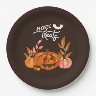 Halloween Vibes ・ More Treats Paper Plate