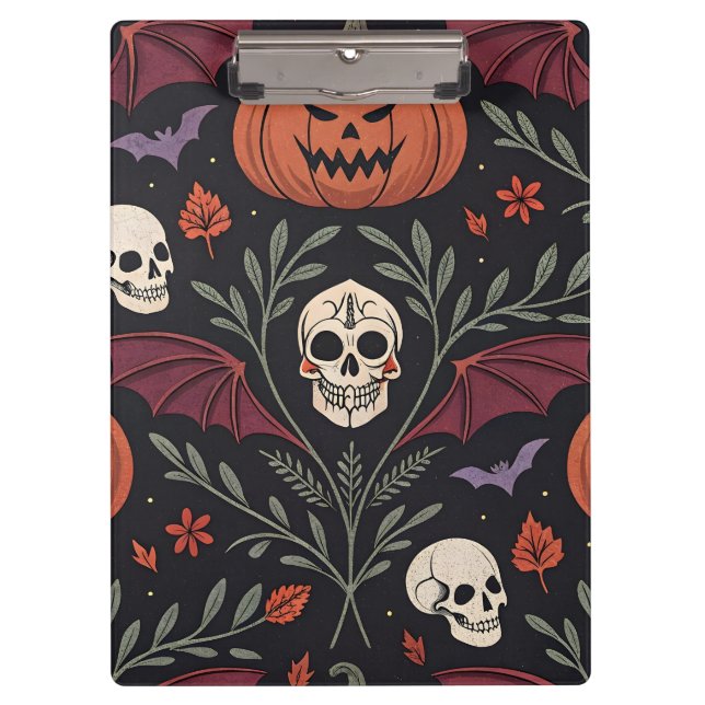 Halloween Vibes Pattern Clipboard (Front)