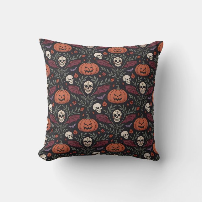 Halloween Vibes Pattern Cushion (Front)