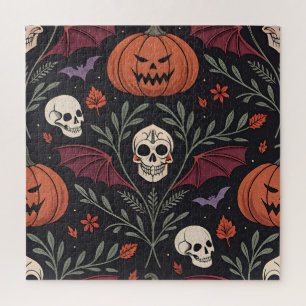 Halloween Vibes Pattern Jigsaw Puzzle