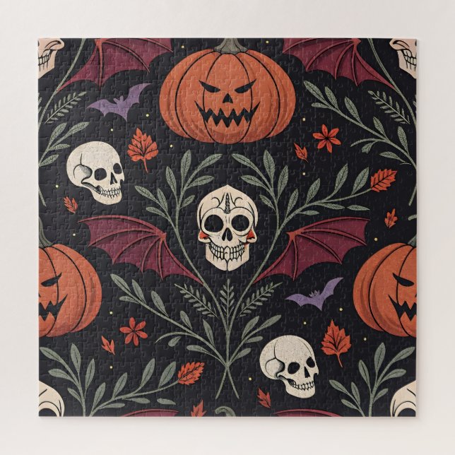 Halloween Vibes Pattern Jigsaw Puzzle (Vertical)