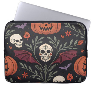 Halloween Vibes Pattern Laptop Sleeve