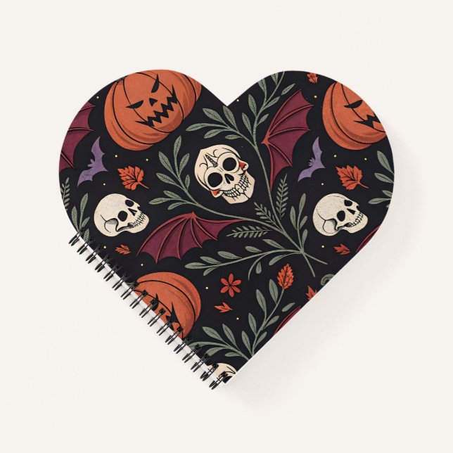 Halloween Vibes Pattern Notebook (Front)