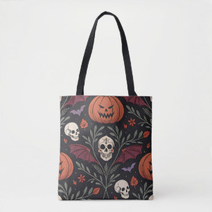 Halloween Vibes Pattern Tote Bag