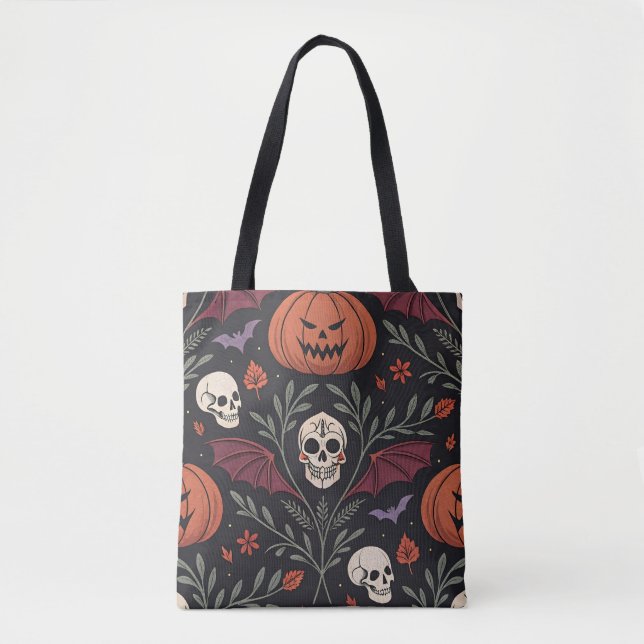 Halloween Vibes Pattern Tote Bag (Front)
