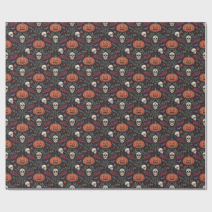 Halloween Vibes Pattern Wrapping Paper