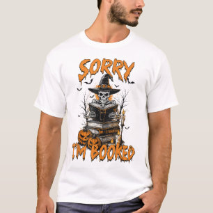 Halloween Vibes Reading Book Lover Bookish Sorry T-Shirt
