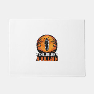 Halloween Villain Vintage Engraving Shirt Design_1 Doormat