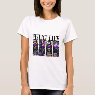 Halloween Villains Thug Life Retro T-Shirt