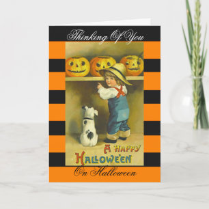 Halloween vintage art Greeting Cards
