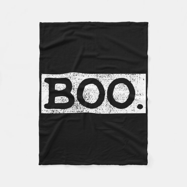 Halloween Vintage Boo Fun Gift  Fleece Blanket (Front)