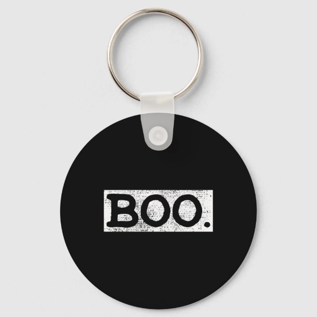 Halloween Vintage Boo Fun Gift  Key Ring (Front)