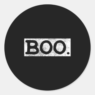 Halloween Vintage Boo Funny Gift Classic Round Sticker