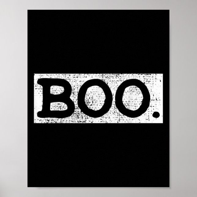 Halloween Vintage Boo Funny Gift  Poster (Front)