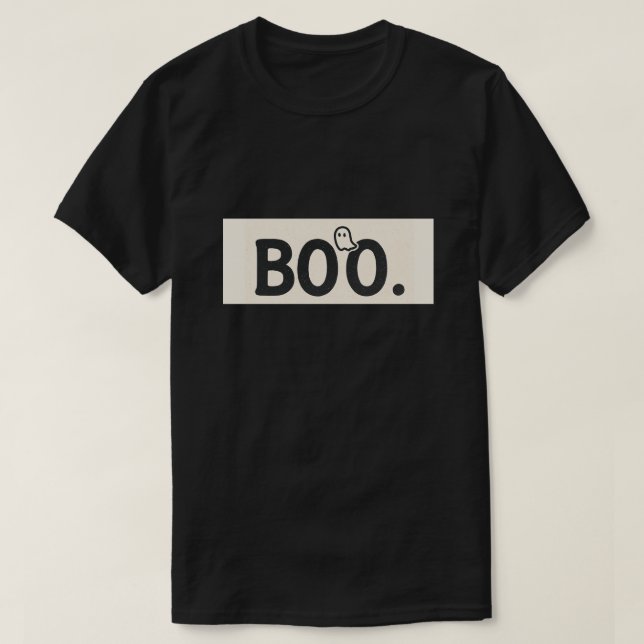 Halloween Vintage Boo Funny Gift T-Shirt (Design Front)