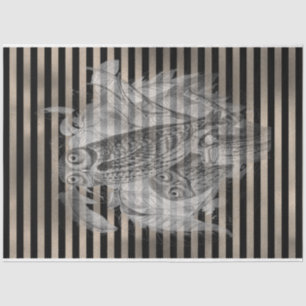 Halloween Vintage Ephamera Owl Family Tissue Paper