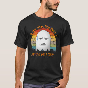 Halloween Vintage Ghost Boosheet Sarcastic Unsocia T-Shirt