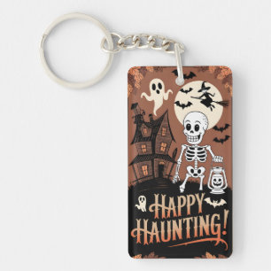 Halloween Vintage Happy Fear Key Ring