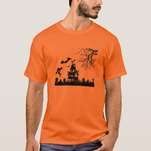 Halloween vintage haunted and creepy design T-Shirt