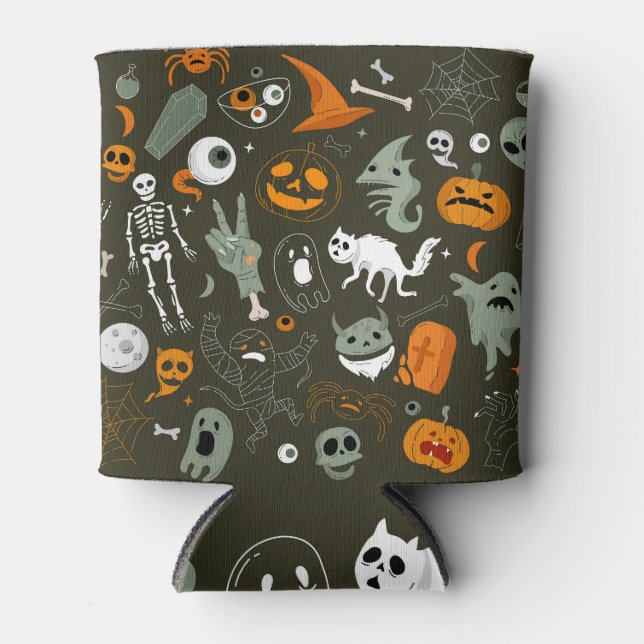 Halloween Vintage: Icon & Element Collection Can Cooler (Front)