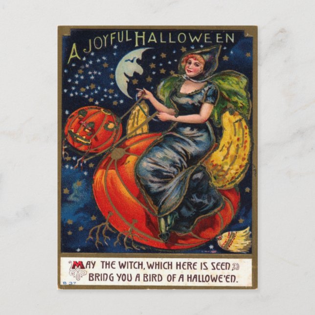 Halloween Vintage Postcard (Front)