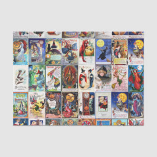 Halloween Vintage Postcard Tissue Paper