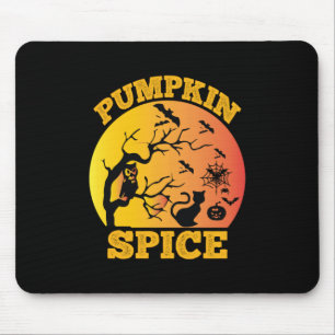 Halloween Vintage Pumpkin Spice Birthday Mouse Mat