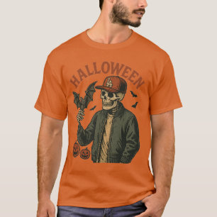 Halloween Vintage - Spooky Skeleton T-Shirt