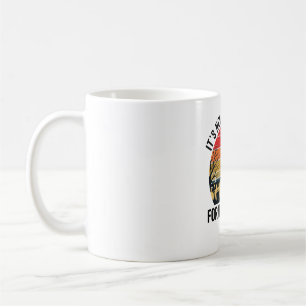 Halloween Vintage Sunset Graveyard Cat Vector Desi Coffee Mug