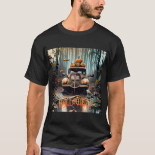 Halloween Vintage Truck T-Shirt
