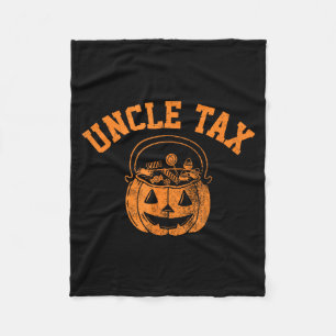 Halloween Vintage Uncle Tax Pumpkin Soky Trick-or- Fleece Blanket