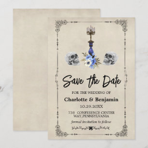 Halloween Vintage Wedding Save The Date