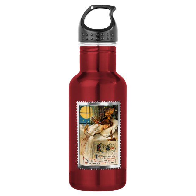 HALLOWEEN Vintage Witch  532 Ml Water Bottle (Front)