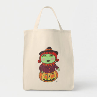 Halloween Vintage Witch Classic Retro Art Tote Bag
