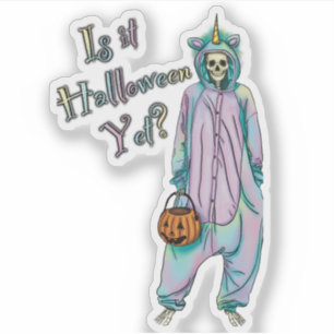 Halloween Vinyl Sticker, Is It Halloween Yet?