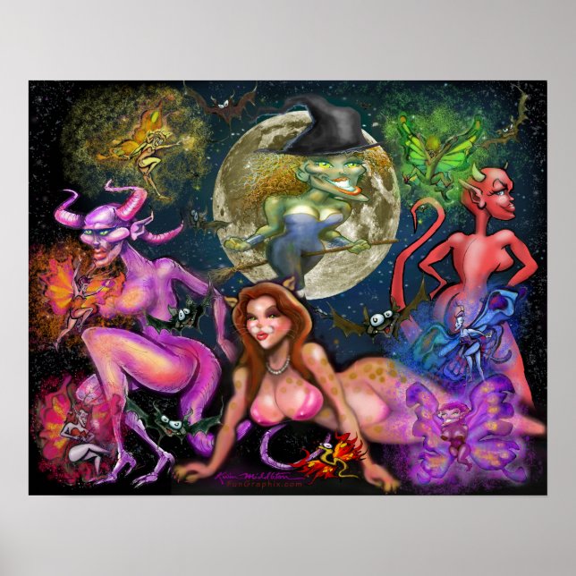 Halloween Vixens Poster (Front)