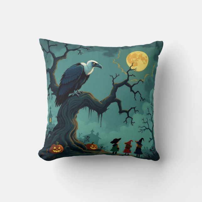 Halloween Vulture  Cushion (Front)