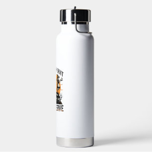 Halloween Waitress Shirt Broom Broke Humor_1 Water Bottle