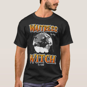 Halloween Waitress Witch, Funny Cute Restaurant Se T-Shirt