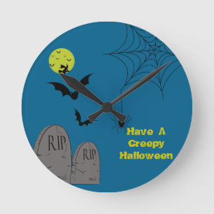 Halloween wall clock