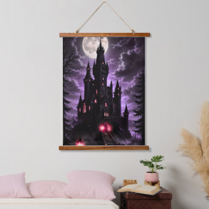 halloween Wall Tapestry castle scary